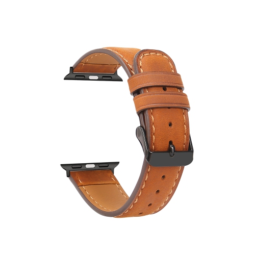 Bracelet de remplacement en cuir véritable haut de gamme d’iWatch pour Apple Watch Series 3 de 42 mm, se, série 4, série 5, série 6 de 44 mm série 7