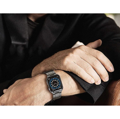 Bracelet en acier inoxydable Compatible avec le bracelet Apple Watch 49&nbsp;mm 40&nbsp;mm 46&nbsp;mm 45&nbsp;mm 44&nbsp;mm 42&nbsp;mm 41&nbsp;mm