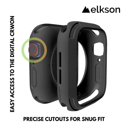 Compatible avec Elkson et étui pour Apple Watch de 44 mm série 6 se 5 4 iwatch Quattro Series Protection