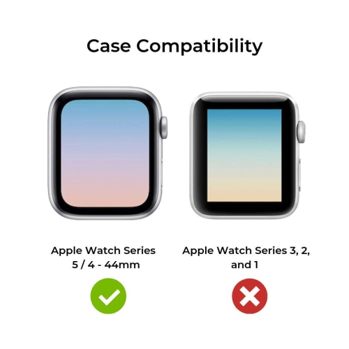 Compatible avec Elkson et étui pour Apple Watch de 44 mm série 6 se 5 4 iwatch Quattro Series Protection