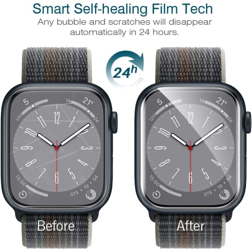 Paquet de 6 protecteurs d’écran de LK pour Apple Watch de 40 mm Series 4/5/6/se, Max Coverage sans bulles et iWatch de 40 mm