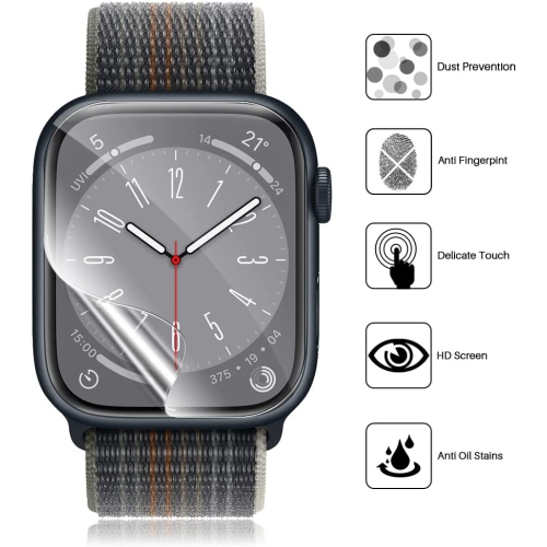 Paquet de 6 protecteurs d’écran de LK pour Apple Watch de 40 mm Series 4/5/6/se, Max Coverage sans bulles et iWatch de 40 mm