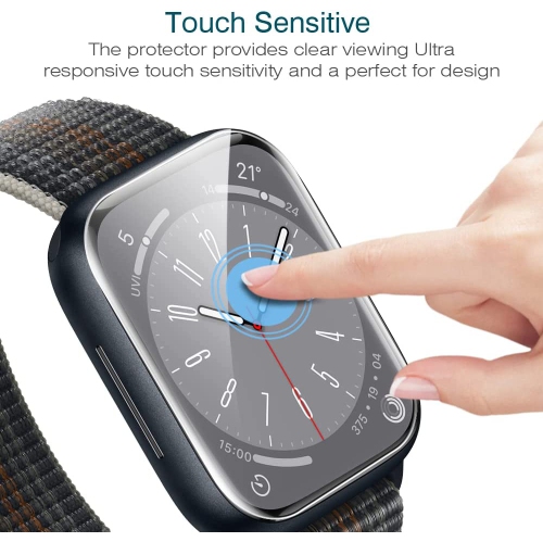 Paquet de 6 protecteurs d’écran de LK pour Apple Watch de 40 mm Series 4/5/6/se, Max Coverage sans bulles et iWatch de 40 mm