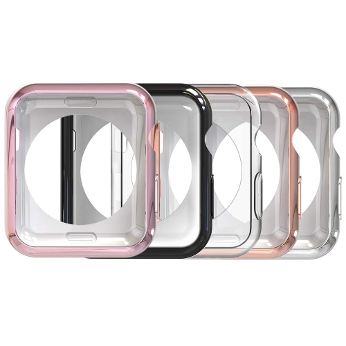 HLD Apple Watch 40MM 5 Packs Soft Tpu Frame Protector Case Replacement for Iwatch 40MM Apple Watch Series 5 2019 Series 4 201