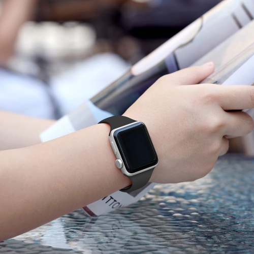 Apple Watch Band 38mm 40mm 41mm Women Men, 3 Packs Soft Silicone Replacement Bands Series 8, 7, 6, 5, 4, 3, 2, 1