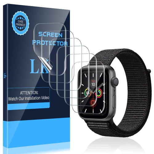 LK 6 Pack Screen Protector for Apple Watch 44mm Series 4/5 / 6 / SE,