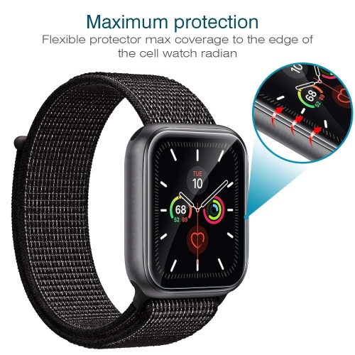 LK 6 Pack Screen Protector for Apple Watch 44mm Series 4/5 / 6 / SE,