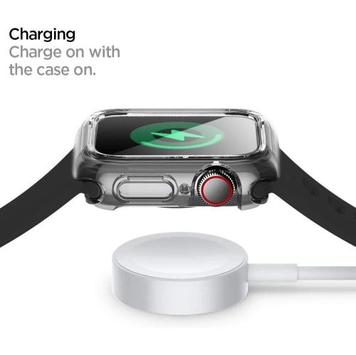 Étui hybride avec protecteur d'écran de Navor Ultra pour Apple Watch Series SE2/6/se/5/4 - transparent