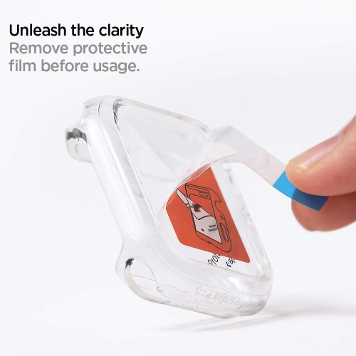 Étui hybride avec protecteur d'écran de Navor Ultra pour Apple Watch Series SE2/6/se/5/4 - transparent