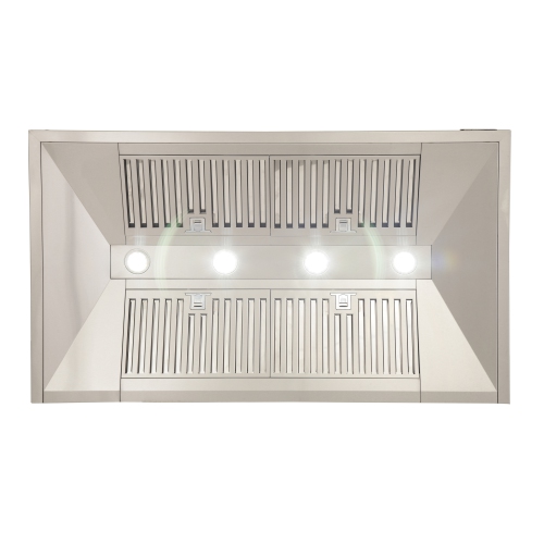 KUCHT Professional 48-inch 1200 CFM Ducted Wall Mount Range Hood in Stainless Steel