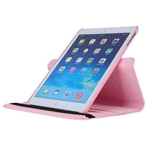 KEEGUARD 360 Degree Rotating Smart Auto Sleep-Wake PU Leather Case Cover for Apple iPad Mini 2 / Mini 3 [7.9 inch] Light Pink