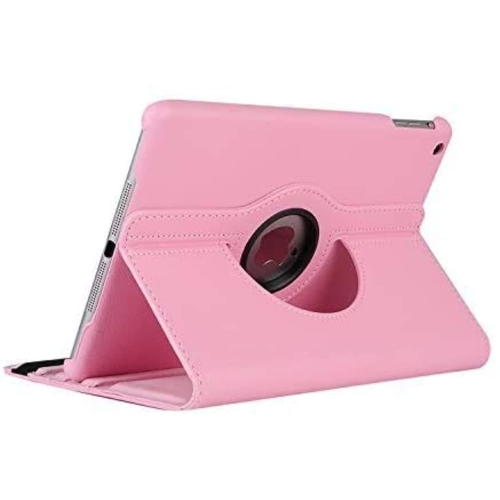 KEEGUARD 360 Degree Rotating Smart Auto Sleep-Wake PU Leather Case Cover for Apple iPad Mini 2 / Mini 3 [7.9 inch] Light Pink