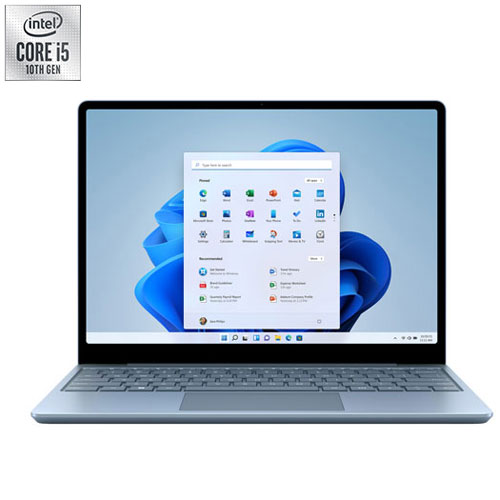 Surface Laptop écran tactile 12,4po Microsoft - Bleu glace - Fr