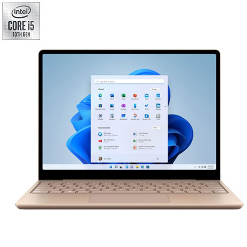 Microsoft Surface Laptop Go 12.4" Touchscreen Laptop -Sandstone -Fr