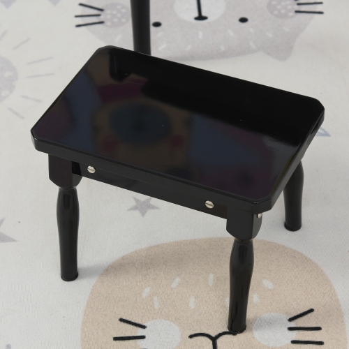 HOMCOM Modern Kids Piano, 30 Keys, Set of 2, Mini Toy for Child, Grand Piano with Music Stand and Bench, Ideal Gift, Black