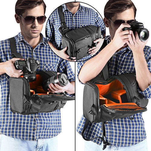 Neewer – Sac à bandoulière professionnel pour appareil photo Canon de Nikon et autres appareils photo reflex numériques et objectifs, trépied et