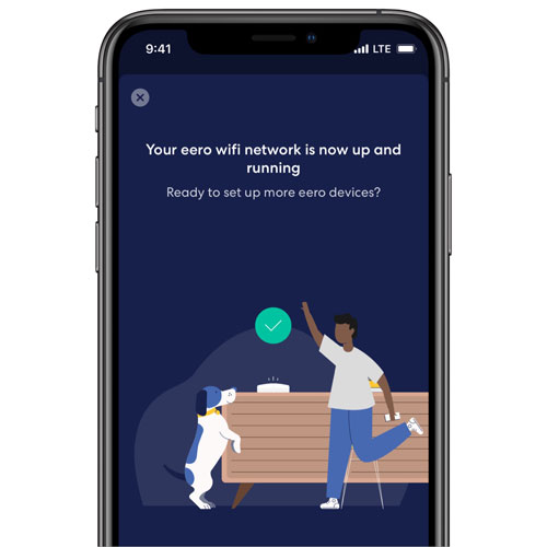 Système Wi-Fi 6 maison intégrale maillé AX1800 d'eero 6 (B086P34DPF) - Paquet de 3
