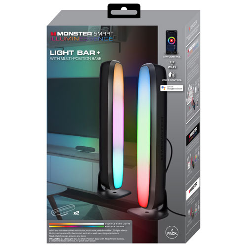 Monster Smart Illuminessence Light Bar+ LED Lights - 2 Pack