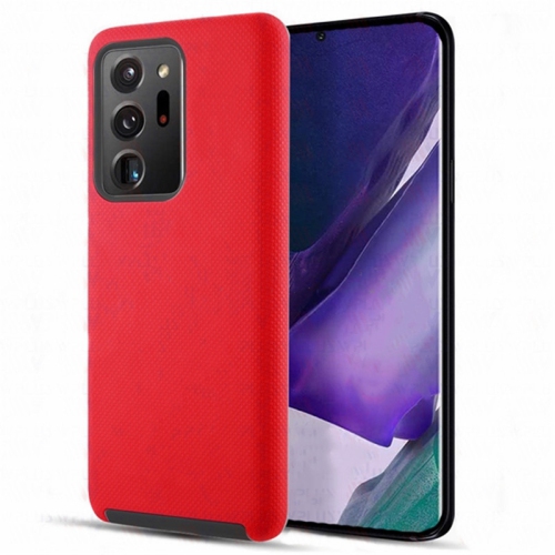 【CSmart】 Slim Fitted Hybrid Hard PC Shell Shockproof Scratch Resistant Case Cover for Samsung Galaxy Note 20, Red