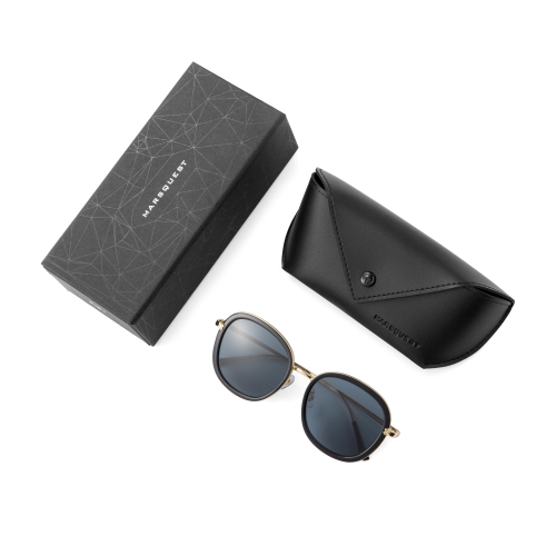 Pavo Sunglasses - Jet Black x Gray
