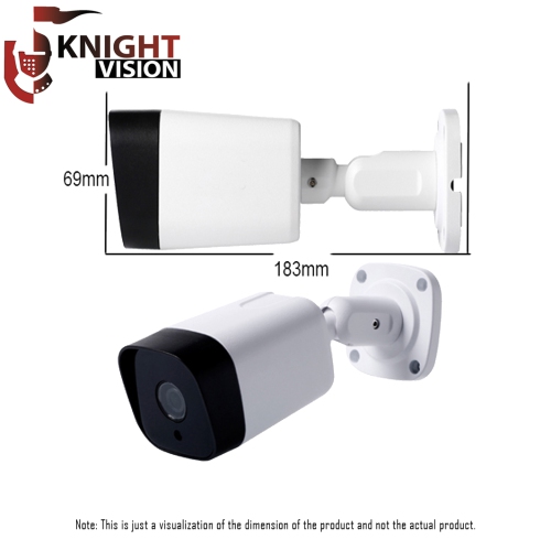KNIGHT VISION 4x3MP Bullet Combo 4 Ch NVR IP68 comes in White