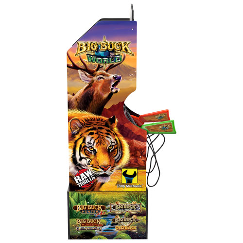 Borne d'arcade Big Buck Hunter avec base et 2 fusils d'Arcade1Up