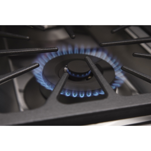 Cuisinière au gaz de 48 po Professional de KUCHT avec brûleurs scellés, plaque chauffante et four à convection | Prêt pour le propane liquide