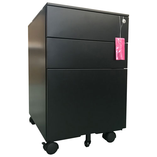 TygerClaw 3-Drawer Lateral Filing Cabinet - Black