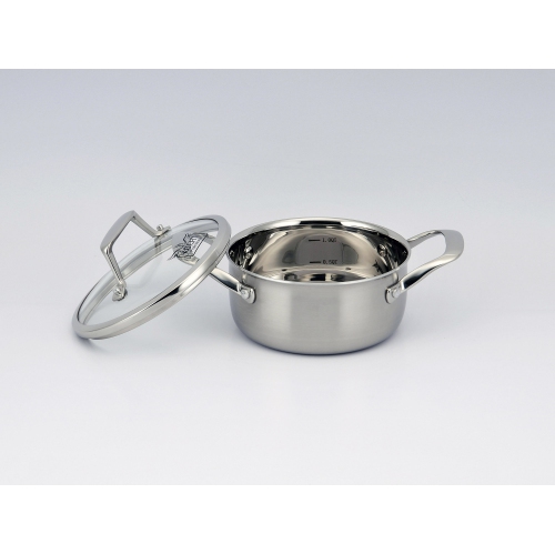 KUCHT Professional 3-Ply Stainless Steel 10 Piece Cookware Set