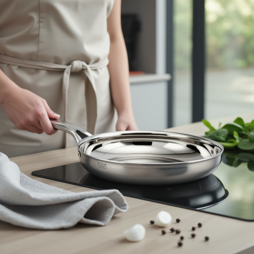 KUCHT Professional 3-Ply Stainless Steel 10 Piece Cookware Set