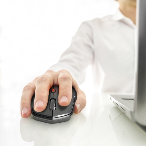 Blackweb 6-Button 5 DPI Setting Wireless Bluetooth Mouse - Black