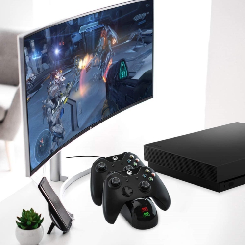 Charging Station for Xbox One with 2pcs 1200mAh Rechargeable Battery