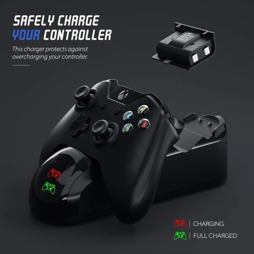 Charging Station for Xbox One with 2pcs 1200mAh Rechargeable Battery