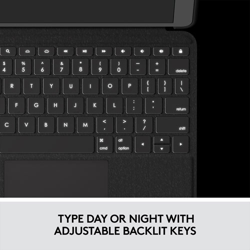 Logitech Folio Touch Keyboard Case with Trackpad for iPad Air 11" (M2), iPad Air (5th/4th Gen) - Grey