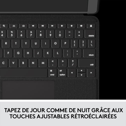 Logitech Folio Touch Keyboard Case with Trackpad for iPad Air 11" (M2), iPad Air (5th/4th Gen) - Grey