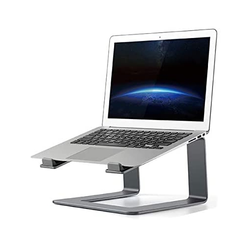 HYFAI Aluminum Laptop Stand Holder for Mac MacBook Pro Air Apple Notebook Metal Riser for 10 to 15.6" Inch Gray Grey