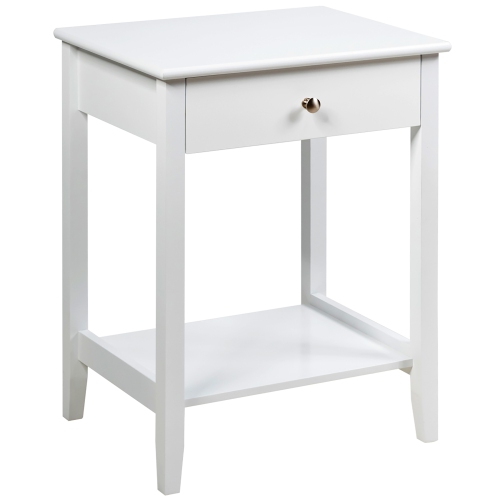 COSTWAY  Nightstand End Table Storage Display Bedroom Furniture Drawer Shelf Beside