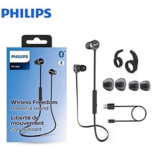 Philips UpBeat TAUN102BK Wireless Bluetooth 5.0 Earbuds w/ Mic