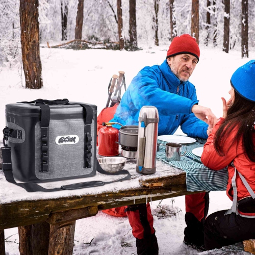 Costway 36 Cans Large Soft Pack Cooler Bag Insulated Water-Resistant For Picnic Camping