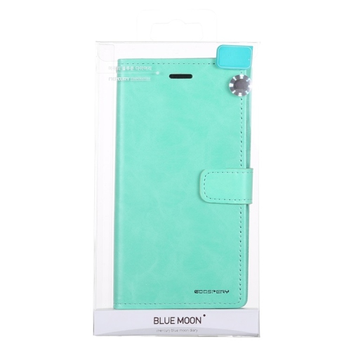TopSave Goospery BLUEMOON Card Slot With Magnetic Clip Leather Folio Wallet Flip Case For Samsung Note20 Ultra, Teal
