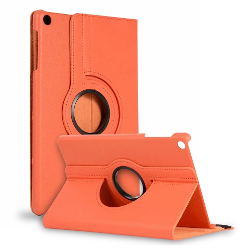 CC  Topsave 360 Rotating Pu Leather Stand Tablet Case for Tab A 8.4"(2020) T307 In Orange