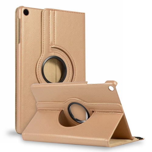 CC  Topsave 360 Rotating Pu Leather Stand Tablet Case for Tab A 8.4"(2020) T307 In Gold