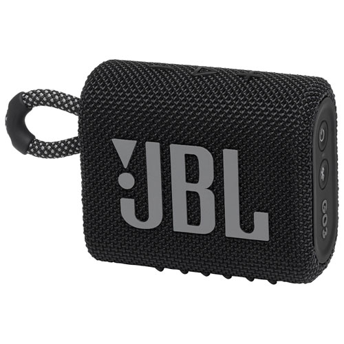 Haut-parleur sans fil Bluetooth étanche GO 3 de JBL - Noir