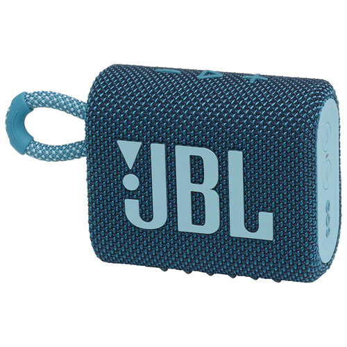 Haut-parleur sans fil Bluetooth étanche GO 3 de JBL - Bleu