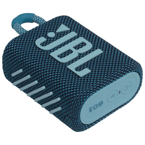 JBL Go 3 Waterproof Bluetooth Wireless Speaker - Blue | Best Buy