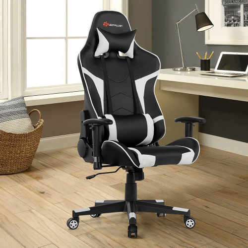 Fauteuil de gamer Goplus - Avec massage et support lombaire