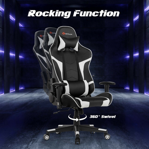 Fauteuil de gamer Goplus - Avec massage et support lombaire