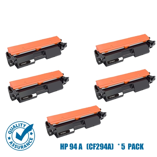 Printer Pro™ 5 Pack HP 94A Black Toner Cartridge for HP Printer LaserJet Pro MFP M118dw/M148dw/M148fdw/M149fdw