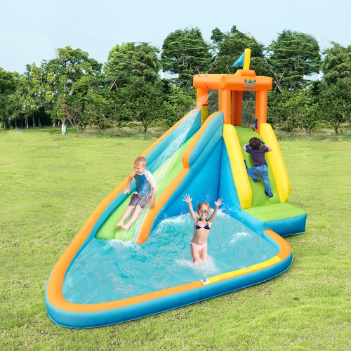 Costway Kids Bounce House Castle Splash Water Pool Without Blower