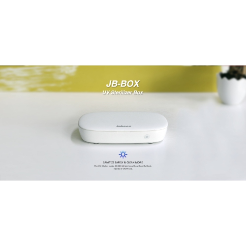 Jabees - JB-BOX STÉRILISATEUR UV PORTABLE BOÎTE D'ASSAINISSEMENT Couleur blanche avec diffuseur d'arômes pour plus de parfum